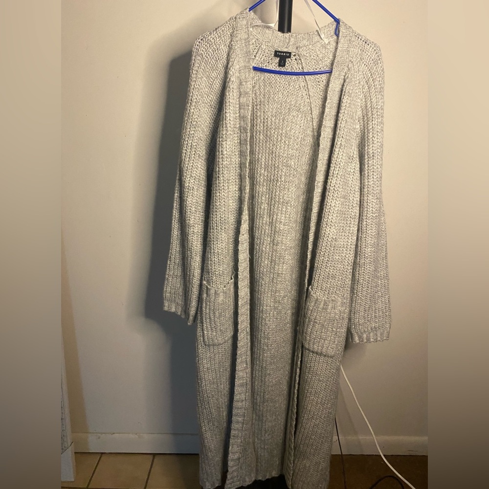 Chunky Duster Open Front Sweater - image 1